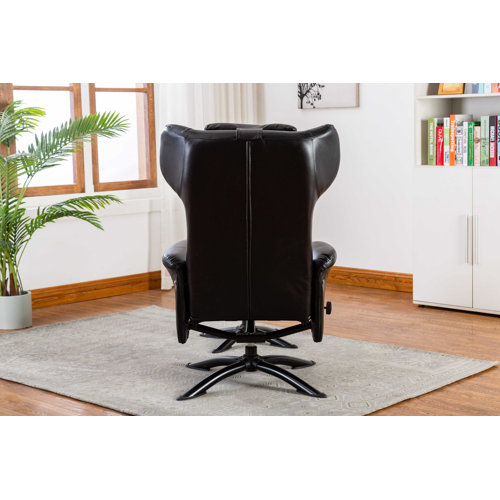 Latitude Run® Bourkelands 28.7" Wide Faux Leather Manual Ergonomic